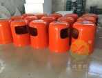 玻璃鋼圓形垃圾桶圖片