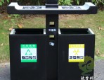 室外噴塑冷軋鋼板分類垃圾箱