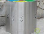 室內(nèi)立式不銹鋼四分類垃圾桶