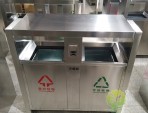 戶(hù)外街道兩分類(lèi)不銹鋼垃圾箱