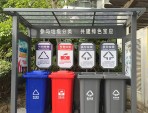 戶外小區(qū)四分類垃圾亭