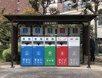 戶外大型五分類垃圾分類站