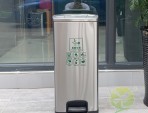 20L家用室內(nèi)腳踏式不銹鋼垃圾桶