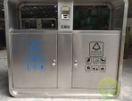 富士康304戶外不銹鋼分類(lèi)垃圾桶