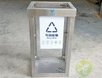 透明不銹鋼亞克力板防爆垃圾桶