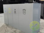 商用室內(nèi)噴塑四分類不銹鋼垃圾桶