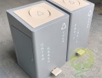 室內(nèi)學(xué)校腳踏組合式不銹鋼分類垃圾桶