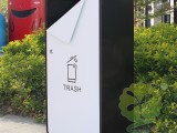 外貿(mào)戶外方形不銹鋼垃圾桶