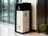 西藏仿大理石紋方形不銹鋼垃圾桶定制案例圣域禮贊，藏地新顏