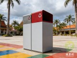 城市廣場(chǎng)的靈魂細(xì)節(jié)定制噴粉不銹鋼分類垃圾桶的藝術(shù)