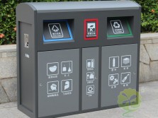 小區(qū)噴塑冷軋鋼板分類垃圾箱