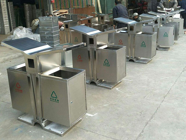 展翼不銹鋼分類垃圾桶圖 展翼不銹鋼分類垃圾桶圖