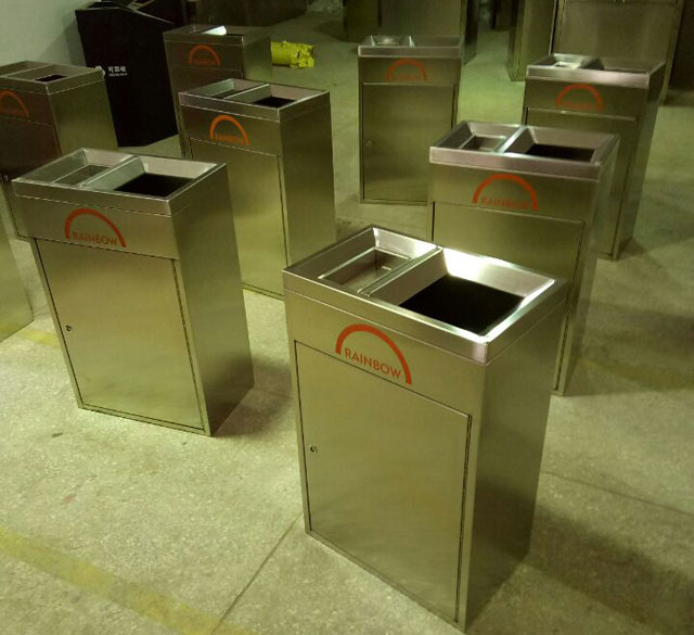 天虹商場(chǎng)不銹鋼垃圾桶圖