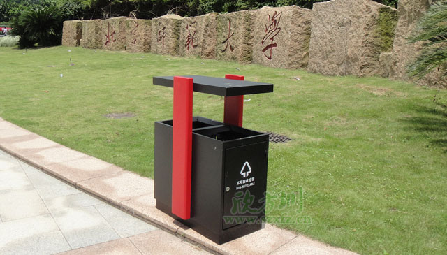 珠海北師大采購鋼制烤漆垃圾桶
