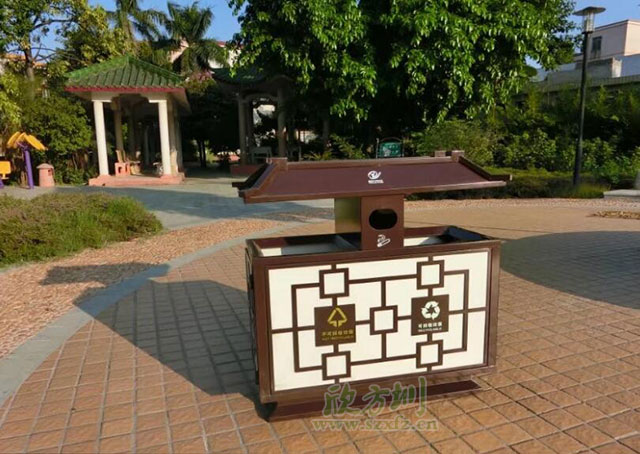 古典戶外垃圾桶更適合桂林古城文化氣息 古典戶外垃圾桶更適合桂林古城文化氣息