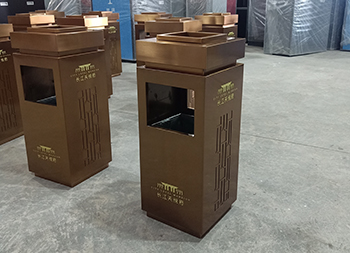 電鍍方形物業(yè)不銹鋼果皮箱主圖