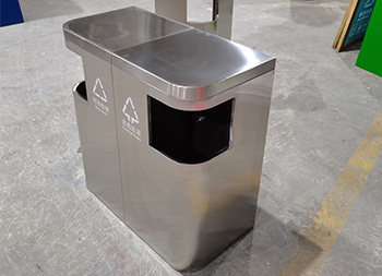 環(huán)衛(wèi)組合式不銹鋼分類垃圾桶主圖