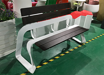 室外帶靠背不銹鋼休閑椅主圖