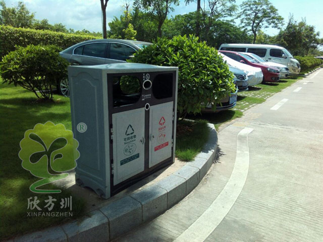 帶花盆仿大理石垃圾桶圖片 帶花盆仿大理石垃圾桶圖片