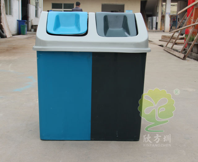 玻璃鋼分類垃圾桶圖片