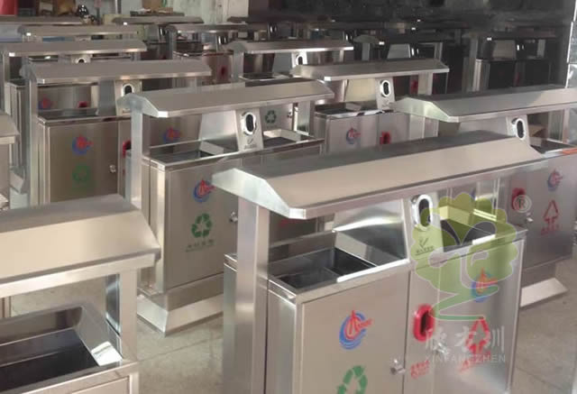 戶外物業(yè)分類不銹鋼垃圾箱