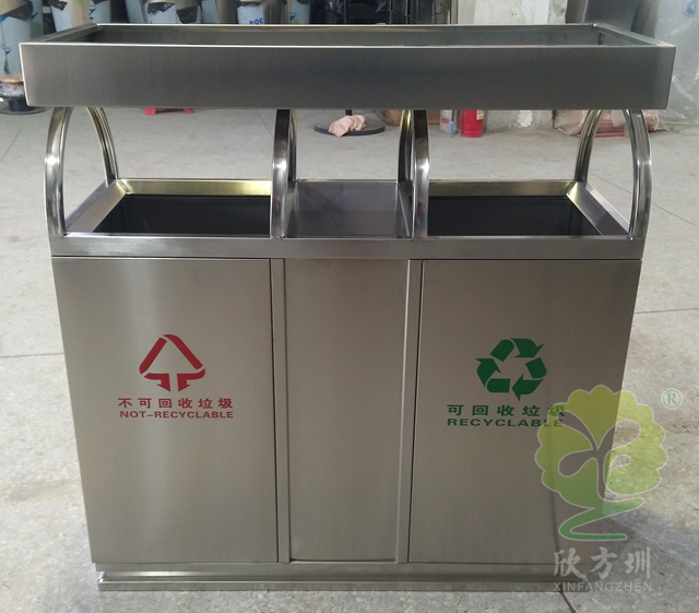 戶外養(yǎng)花分類(lèi)不銹鋼垃圾箱