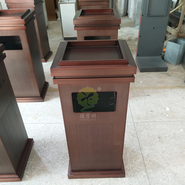 物業(yè)電梯口方形不銹鋼果皮箱 物業(yè)電梯口方形不銹鋼果皮箱