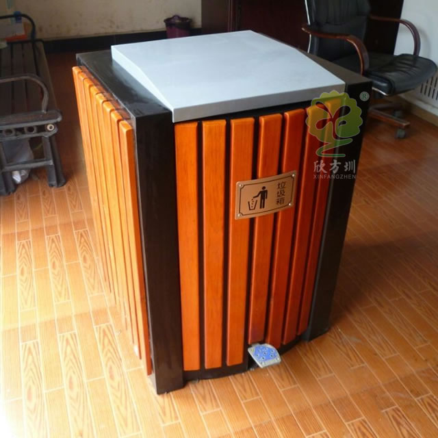 小型室內(nèi)腳踏式鋼木果皮箱 小型室內(nèi)腳踏式鋼木果皮箱