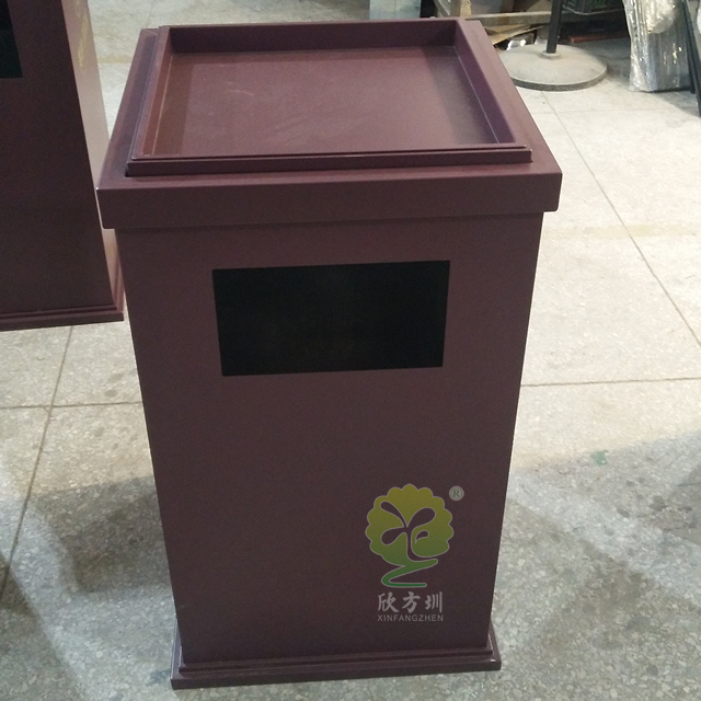 噴塑物業(yè)室內(nèi)方形鋼制果皮箱