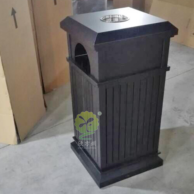 物業(yè)小區(qū)戶外方形鋼制果皮箱
