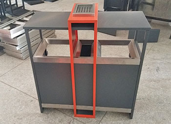 物業(yè)小區(qū)戶外分類鋼制垃圾箱主圖