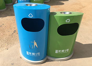 房地產(chǎn)創(chuàng)意分類鋼制垃圾桶主圖