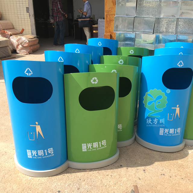 房地產(chǎn)創(chuàng)意分類鋼制垃圾桶