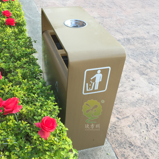 標(biāo)準(zhǔn)戶外街道分類鋼制垃圾箱