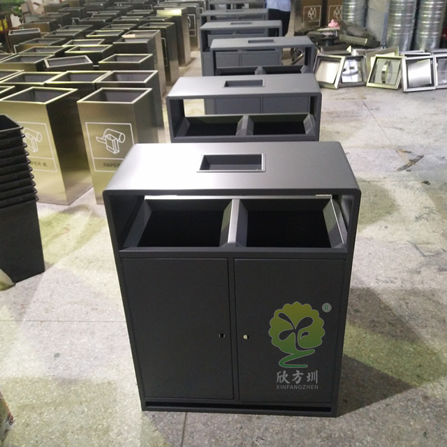 市政街道戶外分類鋼制垃圾桶 市政街道戶外分類鋼制垃圾桶