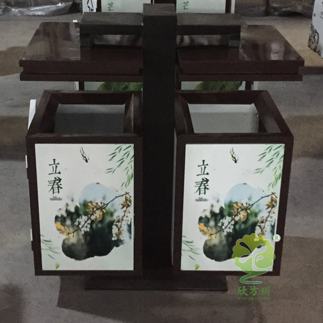  創(chuàng)意廣告分類鋼制垃圾箱