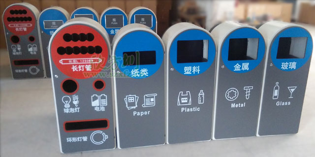 深圳市政玻金塑紙分類資源回收箱賣瘋啦