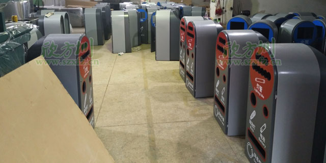 深圳市政玻金塑紙分類資源回收箱賣瘋啦