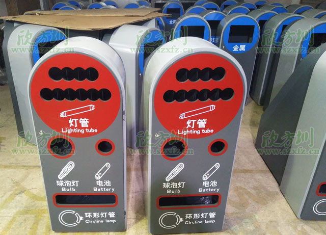 深圳市政玻金塑紙分類資源回收箱賣瘋啦