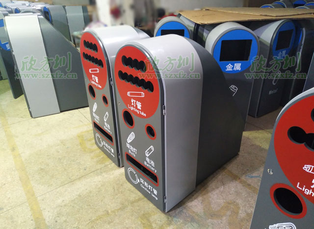 深圳市政玻金塑紙分類資源回收箱賣瘋啦